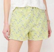 LC Lauren Conrad super high rise floral cut-off shorts NEW 12 short