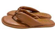 HUSH PUPPIES Cognac Tan Leather Sandal size 8 NWOT