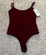 Budfbunny burgundy bodysuit size medium