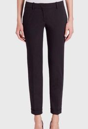 THE Kooples Slim-fit cropped stretch crepe trousers