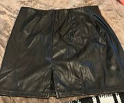 Black Leather Skirt 