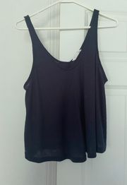 Navy Flowy Tank Top