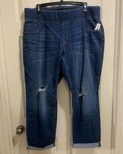 Old Navy  boyfriend cropped jeans size 24 plus long