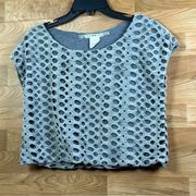 Chelsea & Violet SIze XS Oversized Cropped Cutout Style Top Sleeveless a…