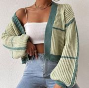 Cropped Sweater Cardigan