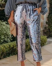 Purple/Grey Sequin Pants