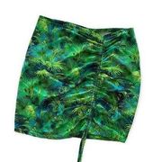 VDM The Label Revolve Natalie Green Tropical Print Swimsuit Cover Up Skirt XS