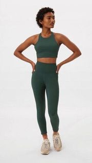 Girlfriend Collective Size XXXL Moss Green High Rise 7/8 Leggings Pockets Womens