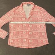 Missguided Women’s Pink Long Sleeve Pajamas Size 4 NWOT