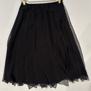 Salvatore Ferragamo Vintage Pleated Skirt in Black size 8