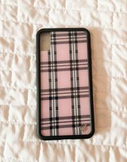 Wild Flower  Cases Light Purple Plaid iPhone XS Max Case