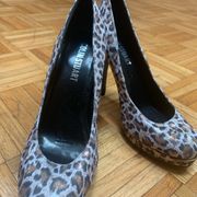 Colin Stuart Night Out Formal Retro Glitter Animal Print Stilettos Size 8