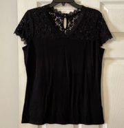 Simply Styled shirt black color size L never been worn but without tag