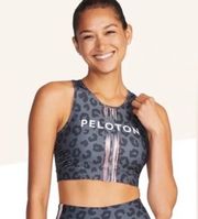 Printed High Neck Sports Bra