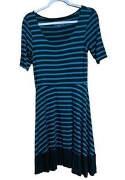 Sunday In Brooklyn Anthropologie Size Medium Stripe Stretch Scoop Neck Dress