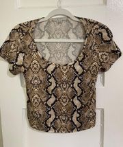 Snake Print Top