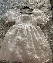 NWT! Boutique White Short Sleeved Dress 