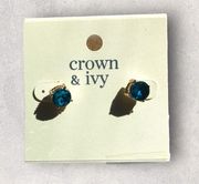  CROWN&IVY RP CAPRI STUDS EARRINGS Item Condition: New