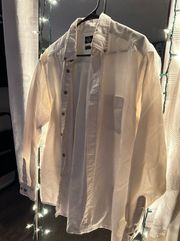 Long Sleeve White Button Down