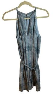 PAM & GELA SILK TIE FRONT DRESS