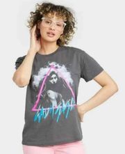 NWT LADY GAGA Gray Short Sleeve Crewneck Tee TShirt Top New Stefani Germanotta 