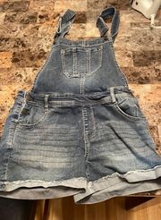 Denim Overall Shorts