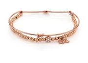 Unwritten Rose Gold  Plated Bff Adjustable Bracelet Best Friend Bracelet