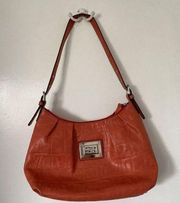 Nicole Miller Burnt Sienna Shoulder Bag 13"x8"