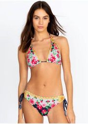 Raina Tassel Bikini Set Swimwear Floral Print Size Large NEW