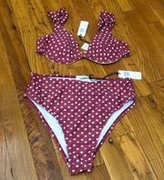 WeWoreWhat red/white stars Bikini.