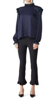 Opening Ceremony Persian Blue Twill Blouse