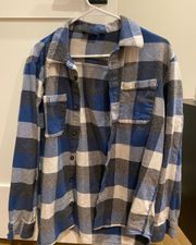 Blue And Black Flannel