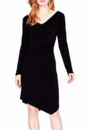 NEW NWT RACHEL RACHEL ROY Asymmetrical V-Neck Party Dress Black LBD Sexy XS