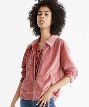 Madewell Texture & Thread Velour Corduroy Bomber Jacket