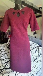 Burgundy Liz  Claiborne dress. Size 8