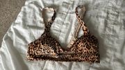 Leopard Print Swim Top