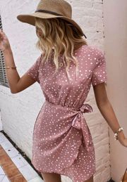 Polka Dot Wrap Dress