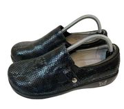 Alegria Snap Comfort Cushioned Clogs Blue Black Size 41 (US 10.5/11)