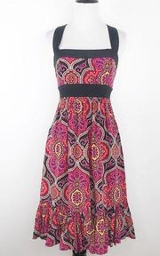 Shoshanna bohemian square neck Strappy dress