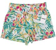 Hurley Sami Naturals Tropical Floral Print Shorts Size Small