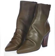 Topshop Hoop Slouchy Pointy Toe Booties Size 37EU - 6.5 US