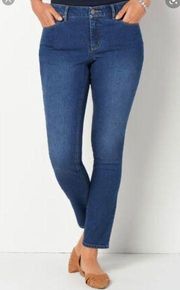 Christopher & Banks Tapered Leg Jeans Sequins 8