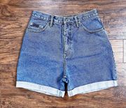 Route 66 • vintage 90s denim shorts cuffed high rise mom jean relaxed fit rigid