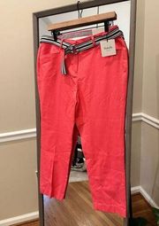 Rafaella Sportswear Modern Lily Pink Pants NWT Size 12