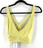 Hallie Free People Curvy Halter Bralette in Yellow Size Medium NWT