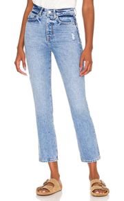 Lovers & Friends NWT Reece High Rise Slim Straight Jeans in Harland 