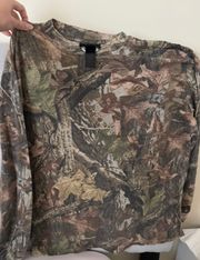 Camo Print Long Sleeve Shirt