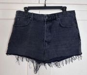 Reformation Seine Dixie High Rise Black Jean Shorts 30