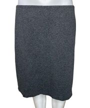 Old Navy Skirt Womens Medium Heather Gray Pencil Skirt Jersey Straight Neutral