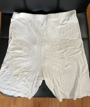 Misguided White Biker Shorts